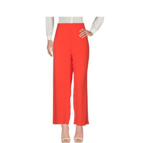 NWT ERIKA CAVALLINI PANTS IN CORAL HIGH-WAIST - Picture 5 of 7